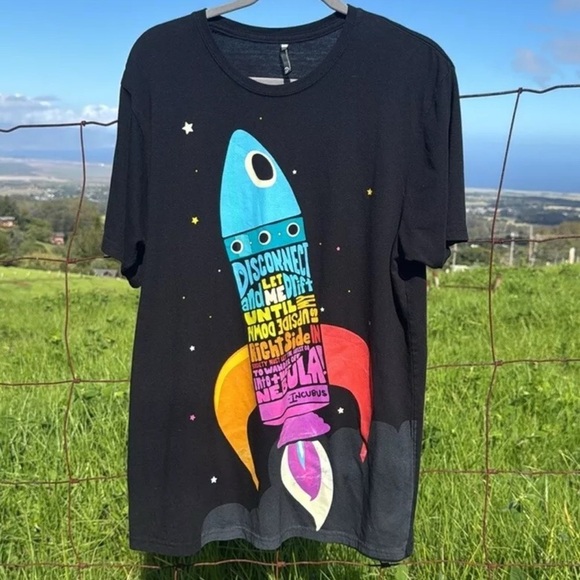 Other - 90s Rock Y2K Incubus Nebula Rocket Lyric Tee Rare  Large